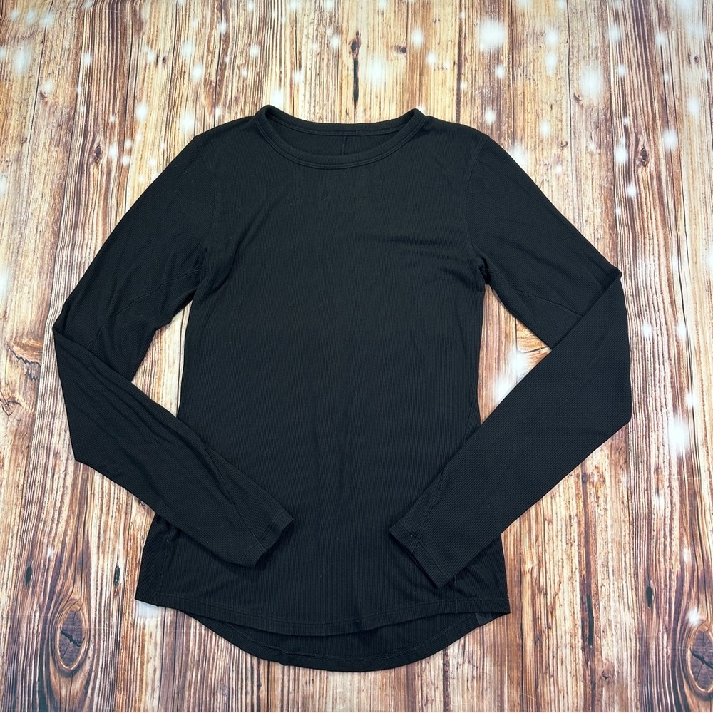 Lululemon Athletica Black Long Sleeve Women's Top